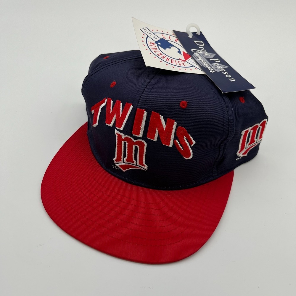 Vintage Minnesota Twins Snapback Hat Drew Pearson Adult MLB Cap Hat One Size